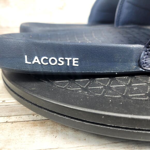 Lacoste Fraisier Men's Size 9 Blue Open Toe Sandals - Picture 3 of 11